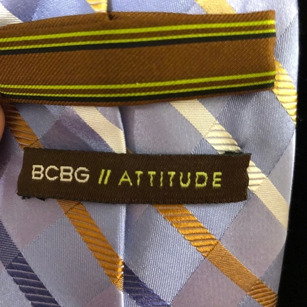 BCBG Attitude Blue Stripe Necktie